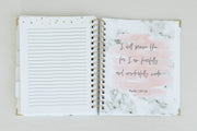 Undated Daily Planner: Marble