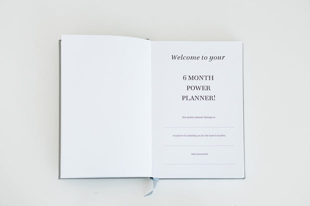 6 Month Undated Planner 