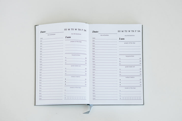 Undated Daily Planner: Cloud